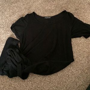 Black maxi dress, 2x